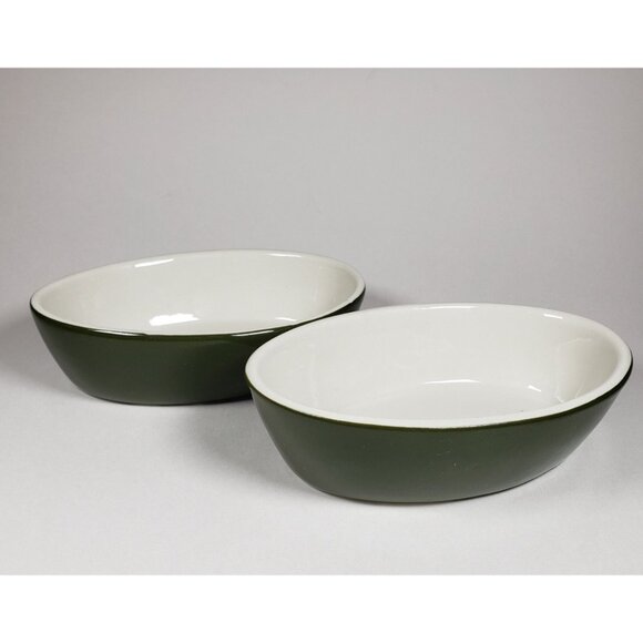Hall 2081 Forest Green Boston Baker Set of 2 Oval Individual Serving Size - Picture 10 of 10